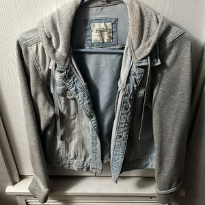Juniors Jacket denim and cotton arms and hood